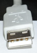 Image of male USB Type A connector