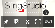 Image of SlingStudio Console app graphics 'pin' icon